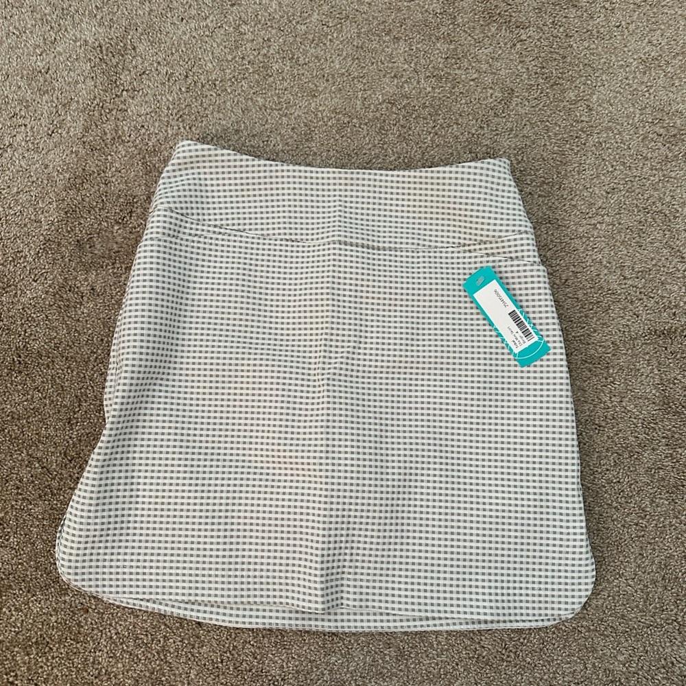 Checked skort